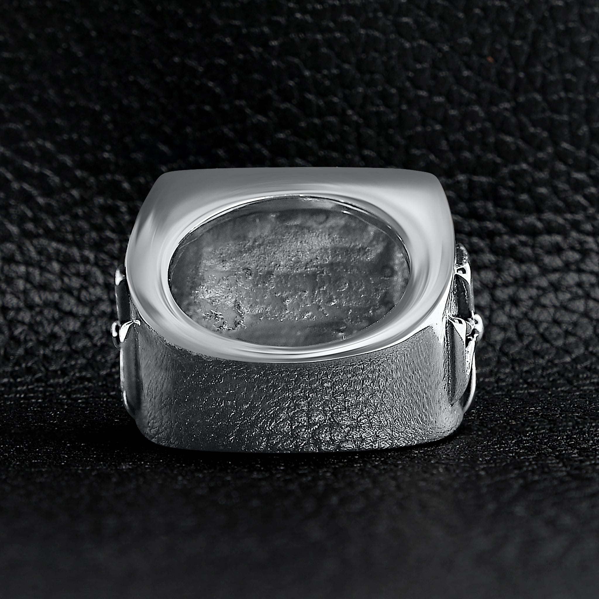 Stainless Steel Large Maltese Cross Signet Ring