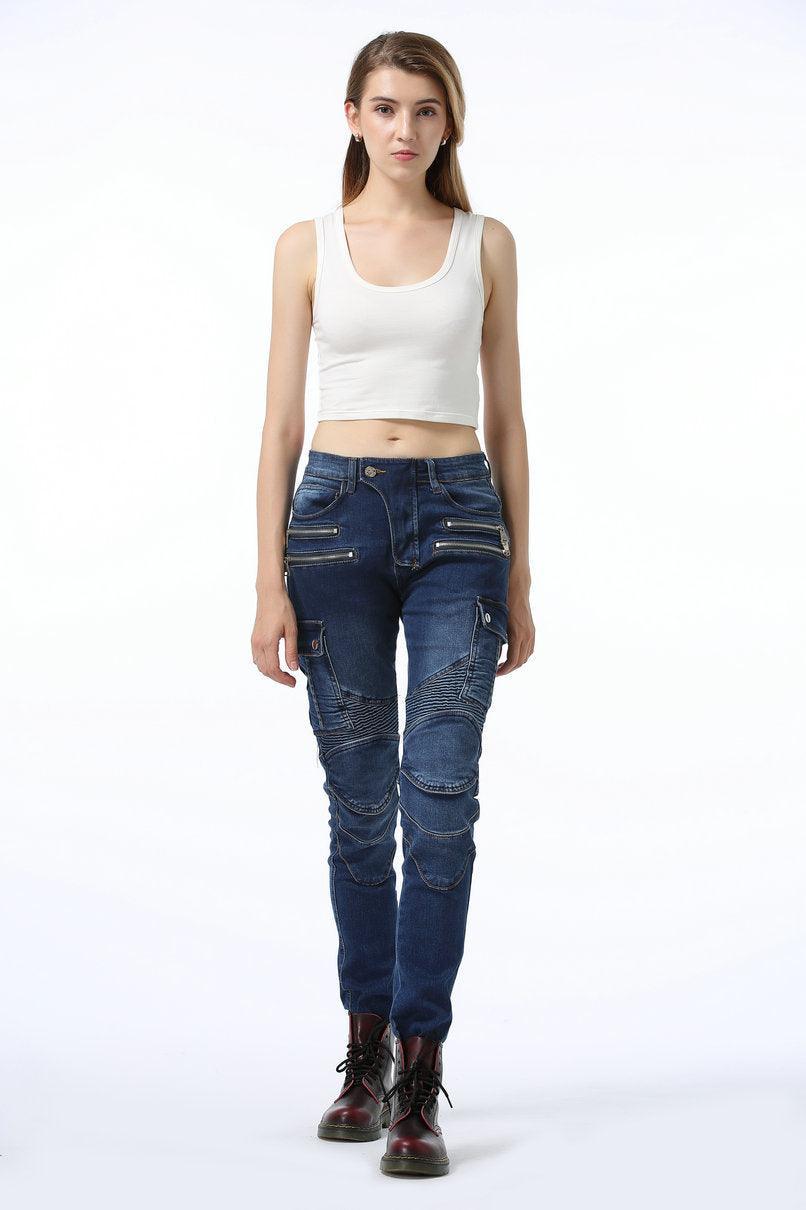 LOONG BIKER™ Motorcycle Jeans for Women